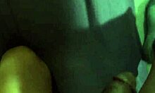 The cuckold kisses his wife right after she sucks that big black cock.