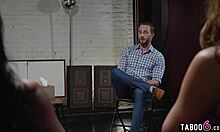 sinners anonymous becomes orgy where the girls reverse gangbang the host