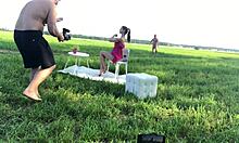 Bold Backstage Fucking: Russian Amateur Rides And Blows Skinny Young Guy