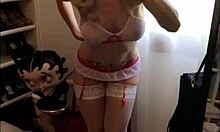 Milf slut flashes in cap dagde during interracial encounter.