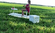 Bold Backstage Fucking: Russian Amateur Rides And Blows Skinny Young Guy