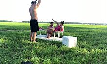 Bold Backstage Fucking: Russian Amateur Rides And Blows Skinny Young Guy