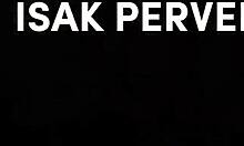 Latino jerks huge cock to gay porn 😍