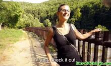 Euro Slut In Glasses Gets Intense Facial