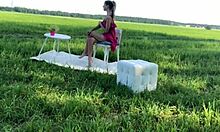 Bold Backstage Fucking: Russian Amateur Rides And Blows Skinny Young Guy