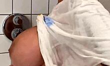 busty chubby teen backstage wet shower and huge facial treatment pov blowjob