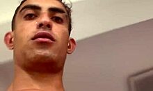 Latina Twink Receives Ass Licking and Deepthroat Blowjob from Hetero Big Dick