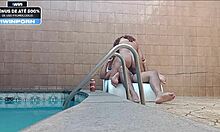 Teen Latina Sucks Cousin By Pool In Hotel Motel, Natural Tits On Display