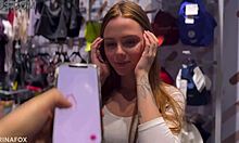 she explores remote pleasure with multiorgasms in public