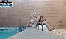 Teen Latina Sucks Cousin By Pool In Hotel Motel, Natural Tits On Display