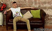 twink cutiepie sky james tugging dick after interview