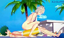 himiko toga mitsuki bakugo izuku midoriya intense sex in my hero academia hentai