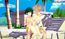 himiko toga mitsuki bakugo izuku midoriya intense sex in my hero academia hentai