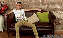 twink cutiepie sky james tugging dick after interview