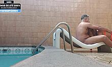 Teen Latina Sucks Cousin By Pool In Hotel Motel, Natural Tits On Display