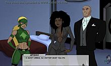 Watch Cheshire and Artemis' playful fingering in DC Comics cosplay?