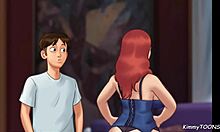 summertime saga drama - stepdaughter catches stepmom banging pizza guy boyfriend - KIMMYTOONS