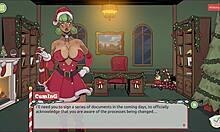Mrs. Santa says, 'Tease me with the anal plug'