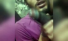 Disabled Guy Sucks Huge Black Cock Publicly