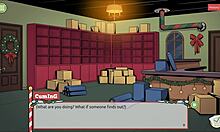 Mrs. Santa says, 'Tease me with the anal plug'