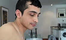 gay latino gives pov blowjob for facial cumshot
