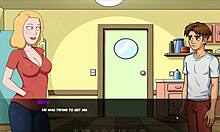 Morty's Sister Squirts In Shower During Portal Porn Parody Hentai Game Episode 1