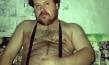 russian gay feels pleasure masturbating his handsome monster cock