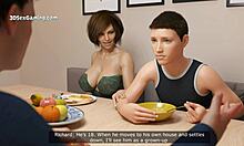 my stepmom helps me release tension in 3d animation