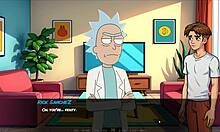 Morty's Sister Squirts In Shower During Portal Porn Parody Hentai Game Episode 1