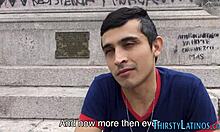 gay latino gives pov blowjob for facial cumshot