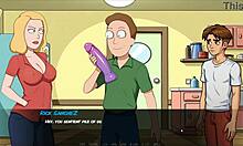Morty's Sister Squirts In Shower During Portal Porn Parody Hentai Game Episode 1