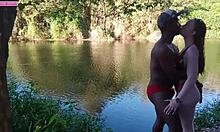 New Girl's First Forest Encounter Ends With Facial Cumshot