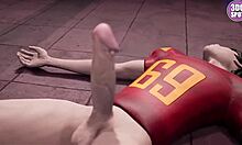 yo, these 3d cartoon teens get slammed hard in locker room by players! 🔥