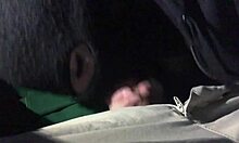 Beautiful Visitor Sucks Worker Cock