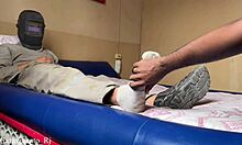 Serving the married welder in the motel hotel room