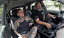 Yo, that tattooed Naty Loka hitched a ride and got drilled raw by the driver!