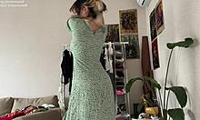 try on haul with dresses and skirts, showing off my curvy body in tight fits