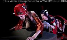 i had a threesome with two bigboobs princesses in 3d animation