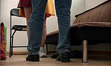 Nataly the Mexican model doesn't notice the recording during her fitness session