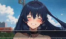 bluring walls in hentai game ep 1, girlfriend's ass exposed