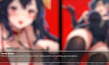 bluring walls in hentai game ep 1, girlfriend's ass exposed