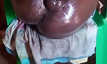 Massive black oiled cock explodes in unique solo pose. Watch this homemade fetish action now.