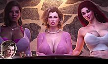 Stepmother and Step Aunty Get Naughty at Bar in 3D Hentai