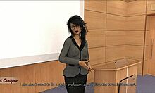 Why does Mrs. Cooper, the milf teacher, want John to visit her at home instead of talking at college?