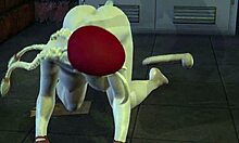 cammy takes it deep in all three holes, damn hot 3d porn! 🔥