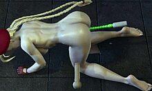 cammy takes it deep in all three holes, damn hot 3d porn! 🔥