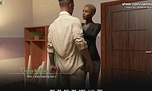 so this short-haired black ebony milf teacher bangs a young 18+ stud at college