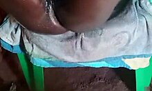 Massive black oiled cock explodes in unique solo pose. Watch this homemade fetish action now.