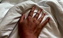 A pregnant blonde wakes a cock with a blowjob for morning cream