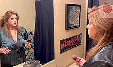 Stepson Pops Viagra and Unleashes Huge Load on Brunette's Face!